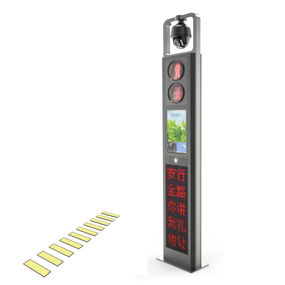 Smart pedestrian traffic pole CSP10